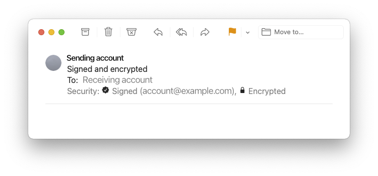 Received signed and encrypted email