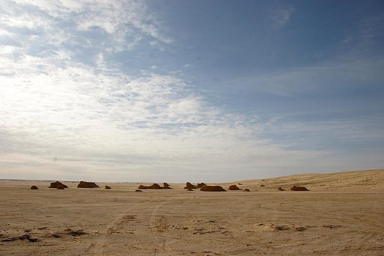 Sand mounds