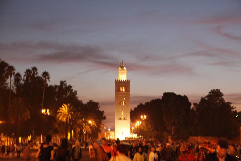 Koutoubia Mosque by night
